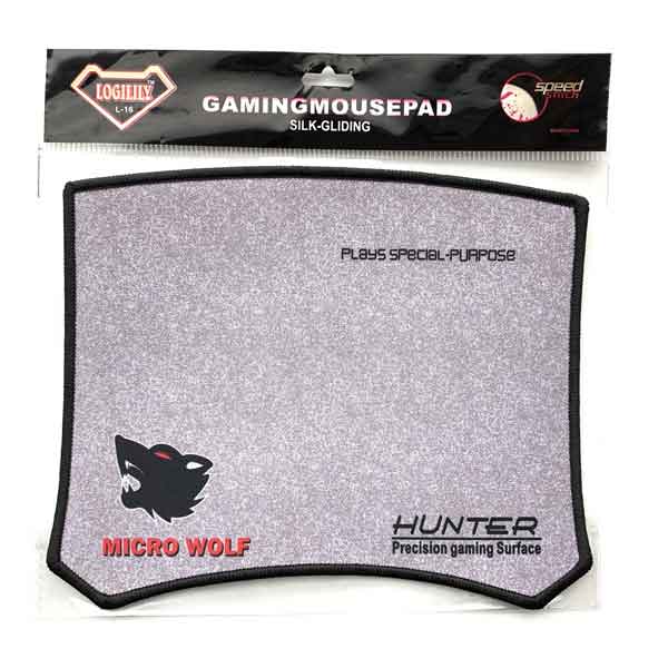 LOGILILY L-16 Micro Wolf Printing Hunter Precision Gaming Surface Mouse Pad