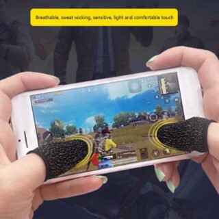 Mobile Game Fingertip Gloves for Gamer Sweatproof Anti-slip Touch Screen Finger Sleeve Breathable Gaming Fingertip Cover